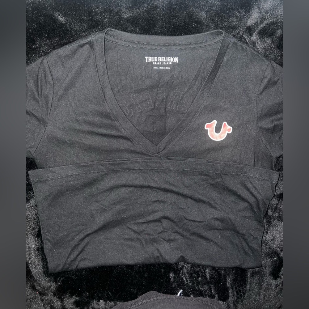 True Religion V-Neck Short Sleeve T-Shirt